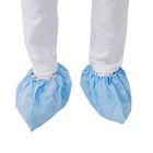 La chaussure bleue de PE d'hôpital couvre l'anti dérapage jetable 150*380mm