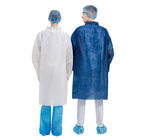 Manteaux jetables de laboratoire de FDA de la CE, veste médicale jetable de pleine douille