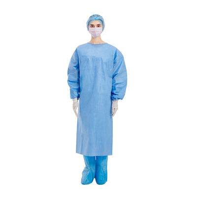 robe chirurgicale jetable unisexe antistatique de SMS pour l'hôpital
